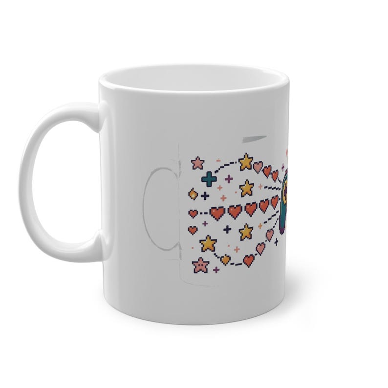 Gamer Controller Pixel Hearts - Mug Bild 2