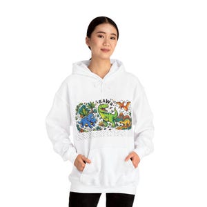 Dinosaur Rawr Kids Fun - Hoodie image 6
