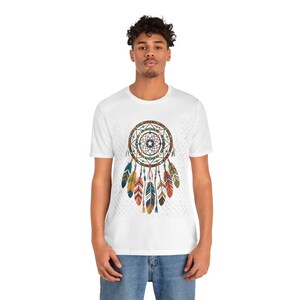 Boho Dreamcatcher Feathers - Tshirt afbeelding 5