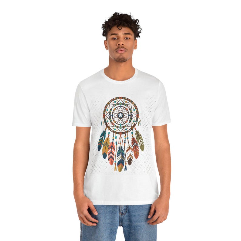 Boho Dreamcatcher Feathers - Tshirt afbeelding 5