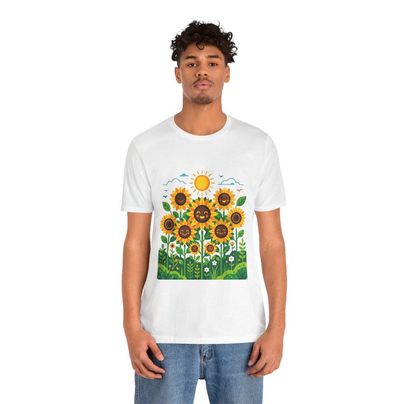 Sunflower Field Happiness - Tshirt image 6