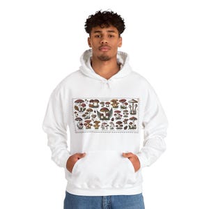 Vintage Botanical Mushroom Chart - Hoodie image 7