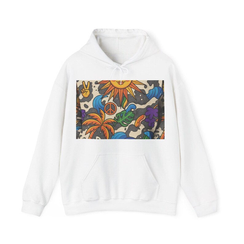 Good Vibes Only Hoodie, Streetwear Aesthetic Sweatshirt, Positive Energy Pullover, Trendy Graphic Hoodie, 90s Streetwear image 1