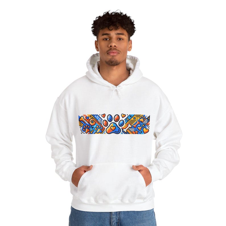 Dog Mom Paw Prints - Hoodie imagem 5