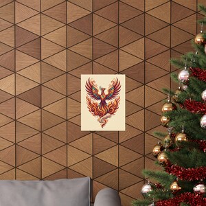 Mystical Phoenix Rising From Flames - Poster image 4