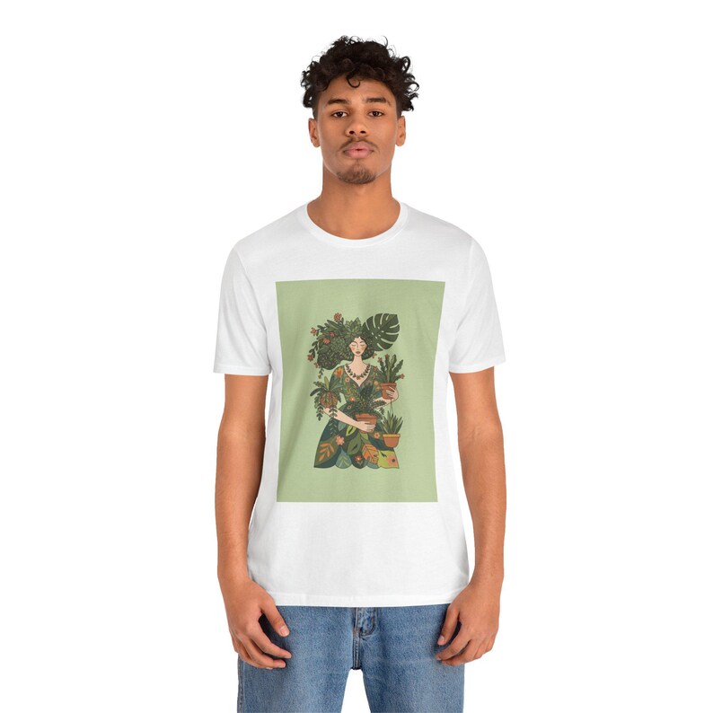 Plant Lady Is The New Cat Lady T-Shirt, Funny Plant Mom Gift, Botanical Plant Lover Shirt, Houseplant Gardening Tee afbeelding 5