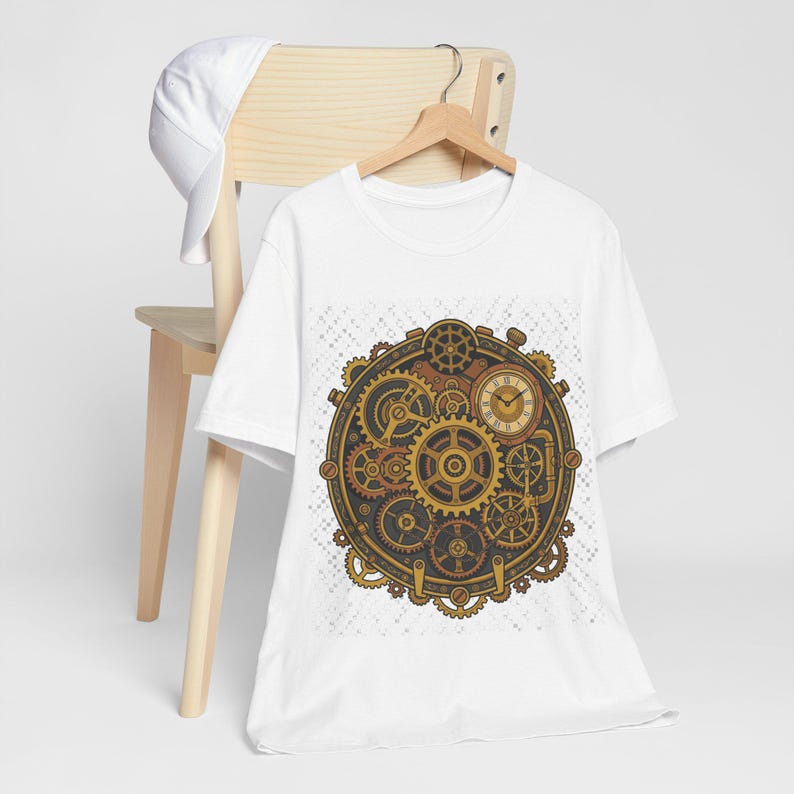 Steampunk Gears And Clockwork Brass - Tshirt Bild 4