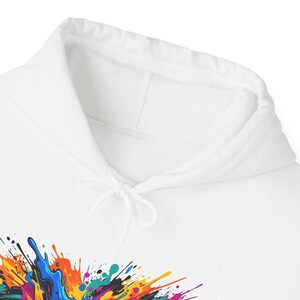 Abstract Paint Splash Colorful - Hoodie image 3