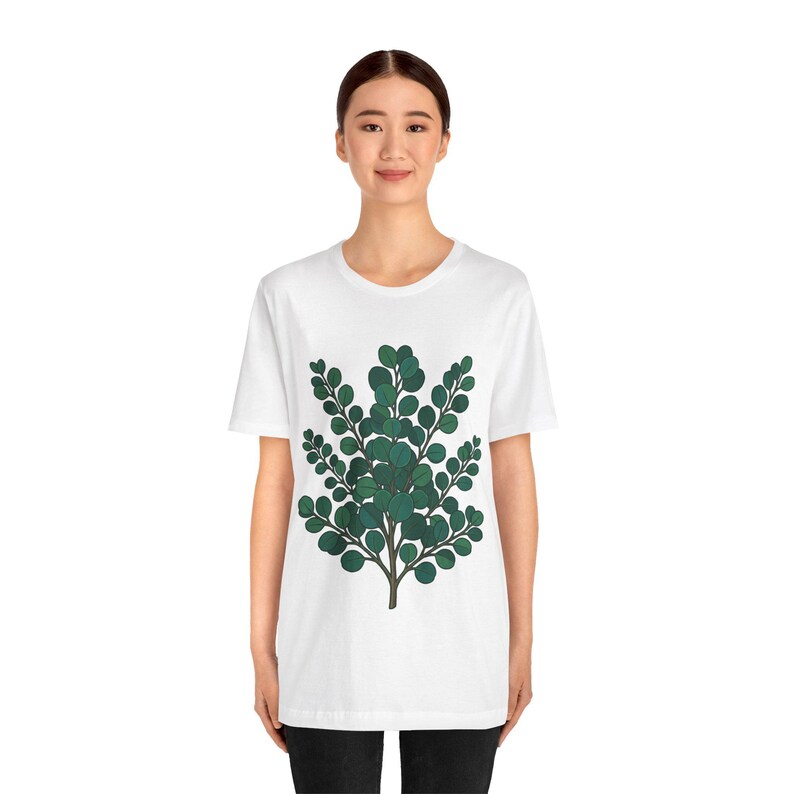 Botanical Eucalyptus Branch - Tshirt immagine 4