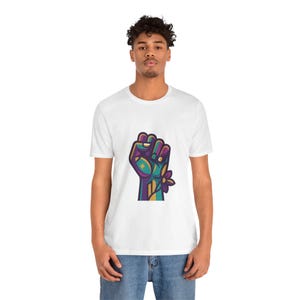 Feminist Girl Power Fist - Tshirt image 5
