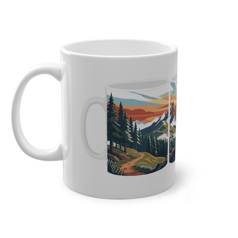 Mountain Sunrise Hiker - Mug image 2