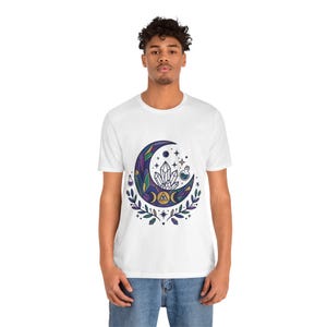 Crystal Moon Witchy Aesthetic - Tshirt image 5