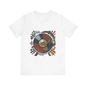 Retro Vinyl Record Music Lover - Tshirt zdjęcie 1