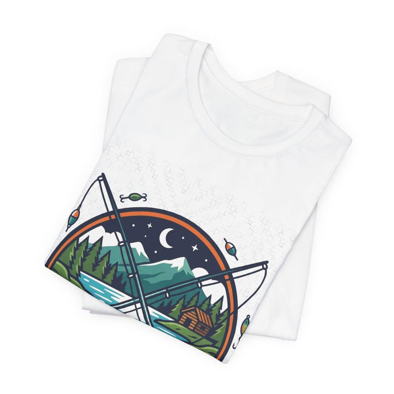Fishing Rod Lake Life - Tshirt zdjęcie 2
