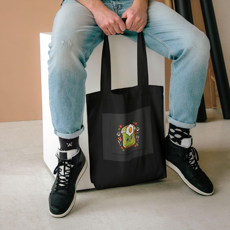 Funny Avocado Toast Breakfast - Tote Bag afbeelding 5