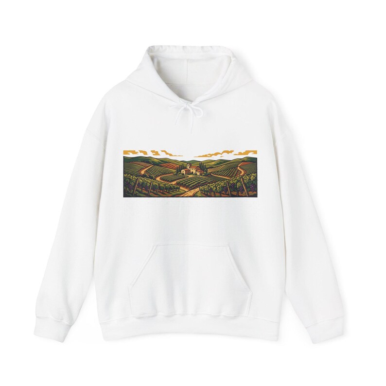 Vineyard Wine Country Rolling Hills - Hoodie image 1