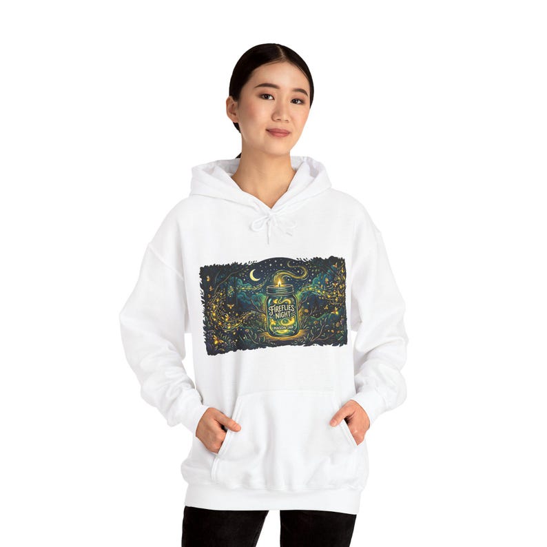 Mason Jar Fireflies Night - Hoodie immagine 6