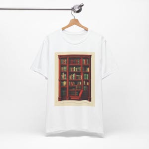 Just One More Chapter T-Shirt, Vintage Library Book Lover Gift, Retro Reading Tee Bild 2