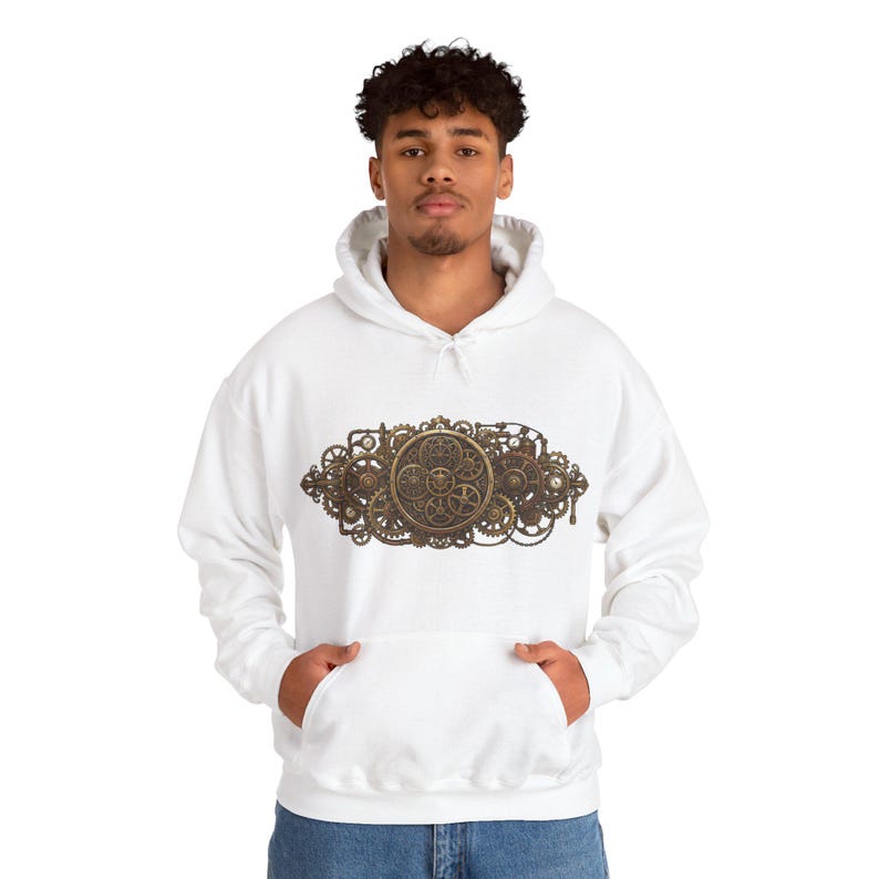 Steampunk Gears And Clockwork Brass - Hoodie imagen 7