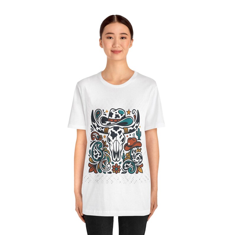 Cow Print Western Style - Tshirt immagine 5