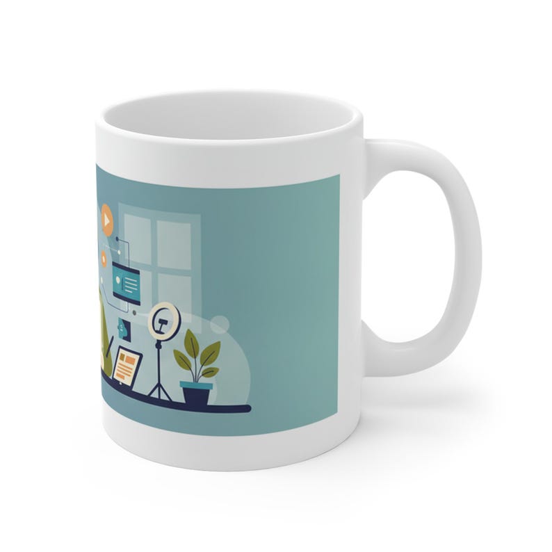 Funny Work From Home Mug, Professional Video Call Participant Coffee Cup, WFH Office Gift, Funny Mug for Coworkers image 3
