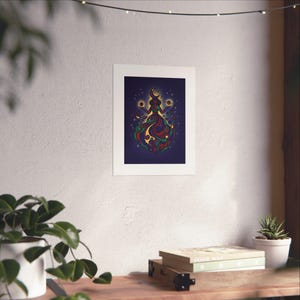 Moon Child Astrology Poster | Celestial Wall Art | Zodiac Moon Phase Print | Boho Decor afbeelding 6