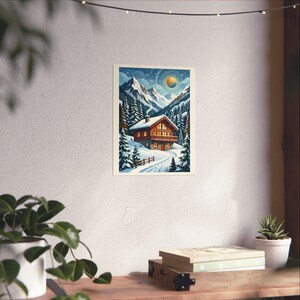 Alpine Chalet In Winter Snow - Poster image 6