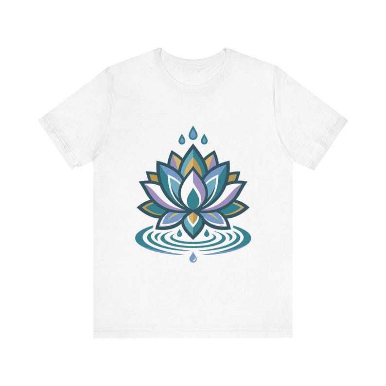 Zen Lotus Flower Mindfulness - Tshirt image 1