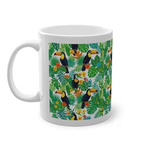 Jungle Toucan Among Tropical Leaves - Mug bild 2