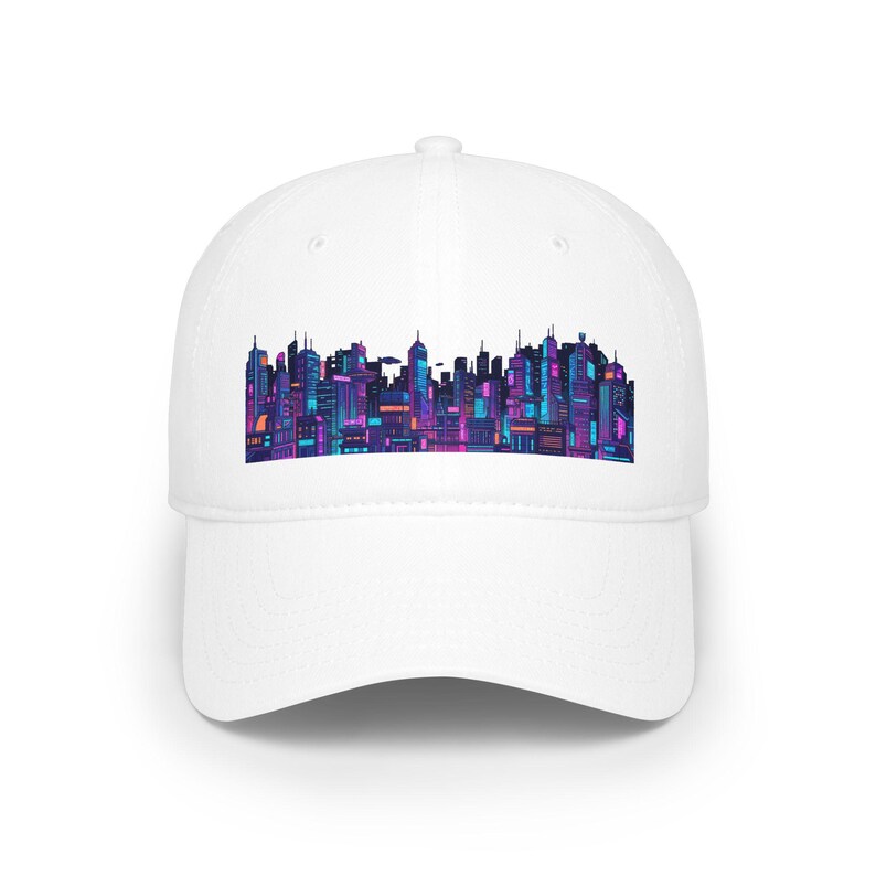 Cyberpunk Neon City Skyline At Night - Cap image 1