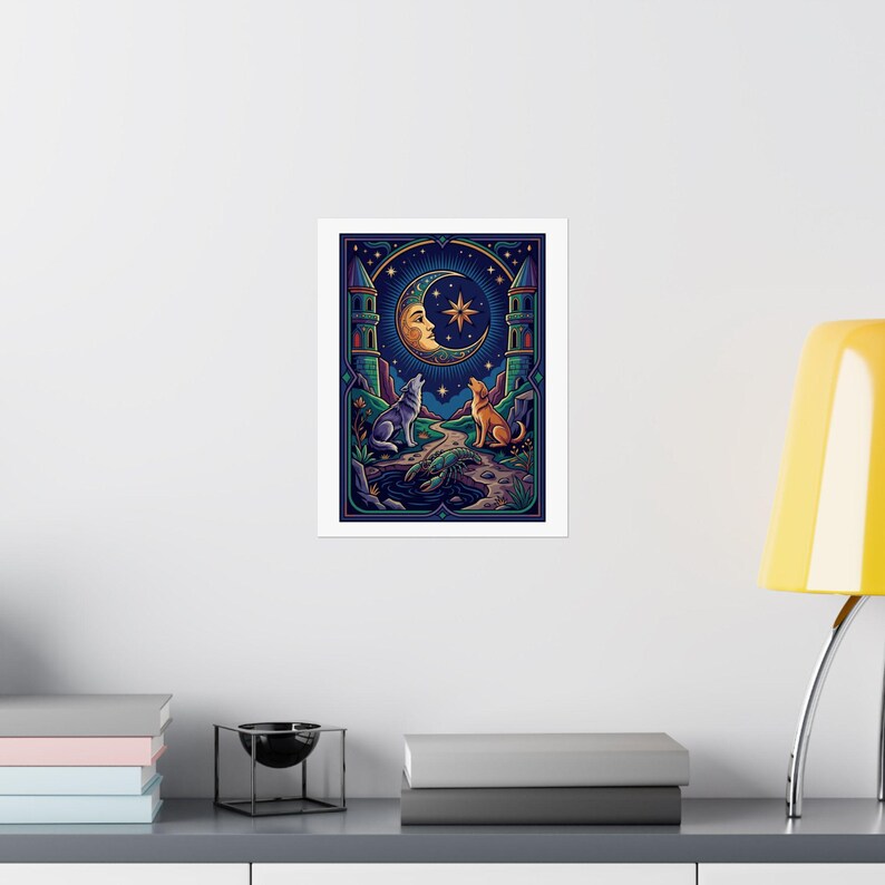 Tarot Card The Moon Mystical - Poster image 8