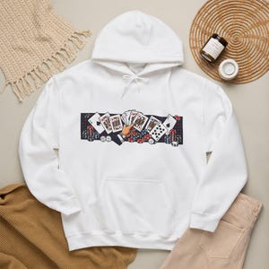 Poker Cards Casino Night - Hoodie imagem 4