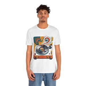 Retro Vinyl Record Music Lover - Tshirt zdjęcie 6