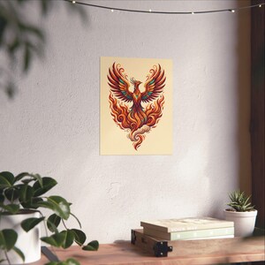 Mystical Phoenix Rising From Flames - Poster image 6