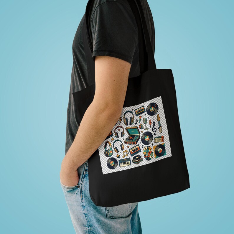 Retro Vinyl Record Music Lover - Tote Bag image 3