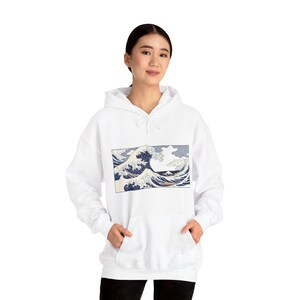 Japanese Wave Kanagawa Style - Hoodie image 6