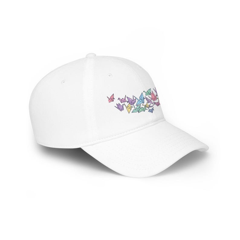 Origami Paper Crane Flock In Pastel - Cap image 3