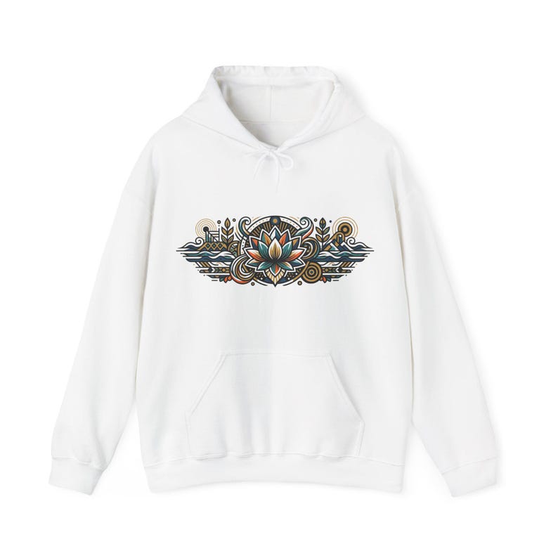 Zen Lotus Flower Mindfulness - Hoodie image 1