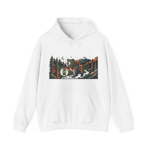 Camping Bear With Lantern - Hoodie Bild 1