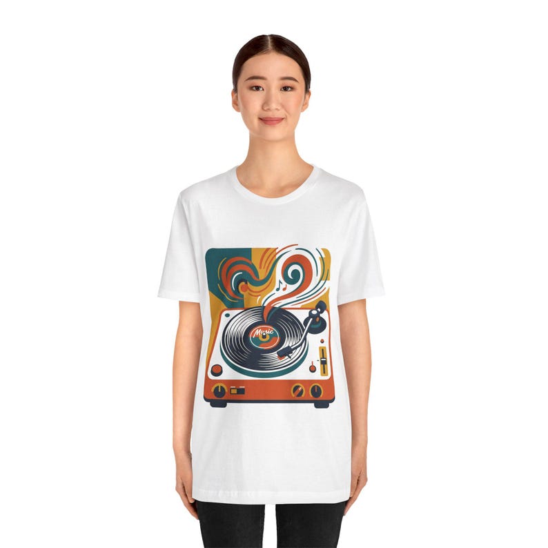 Retro Vinyl Record Music Lover - Tshirt zdjęcie 5