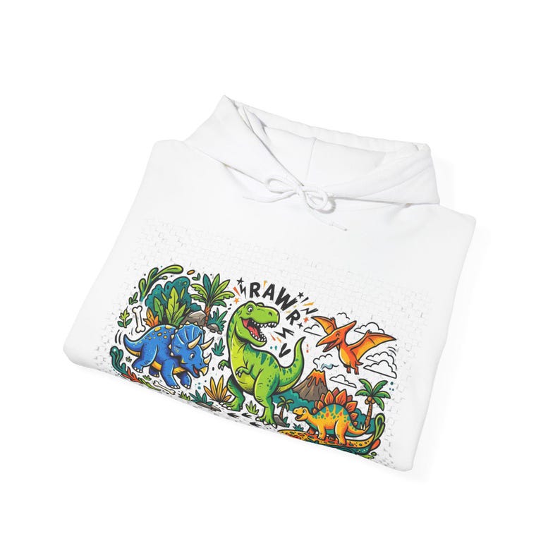 Dinosaur Rawr Kids Fun - Hoodie image 2