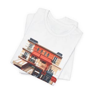 French Cafe Paris Street Scene - Tshirt image 2