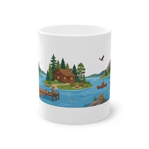 Fishing Rod Lake Life - Mug afbeelding 1