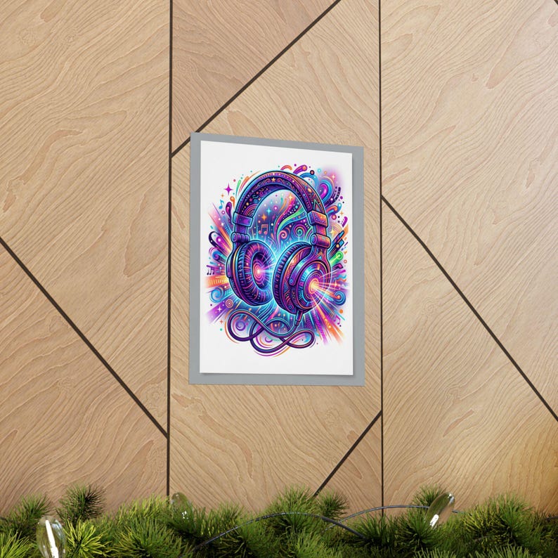 Rave Festival Neon Headphones - Poster image 5