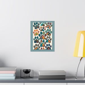 Dog Mom Paw Prints - Poster imagen 8