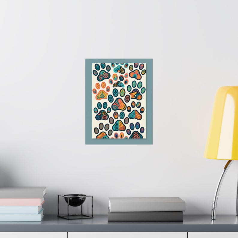Dog Mom Paw Prints - Poster imagen 8