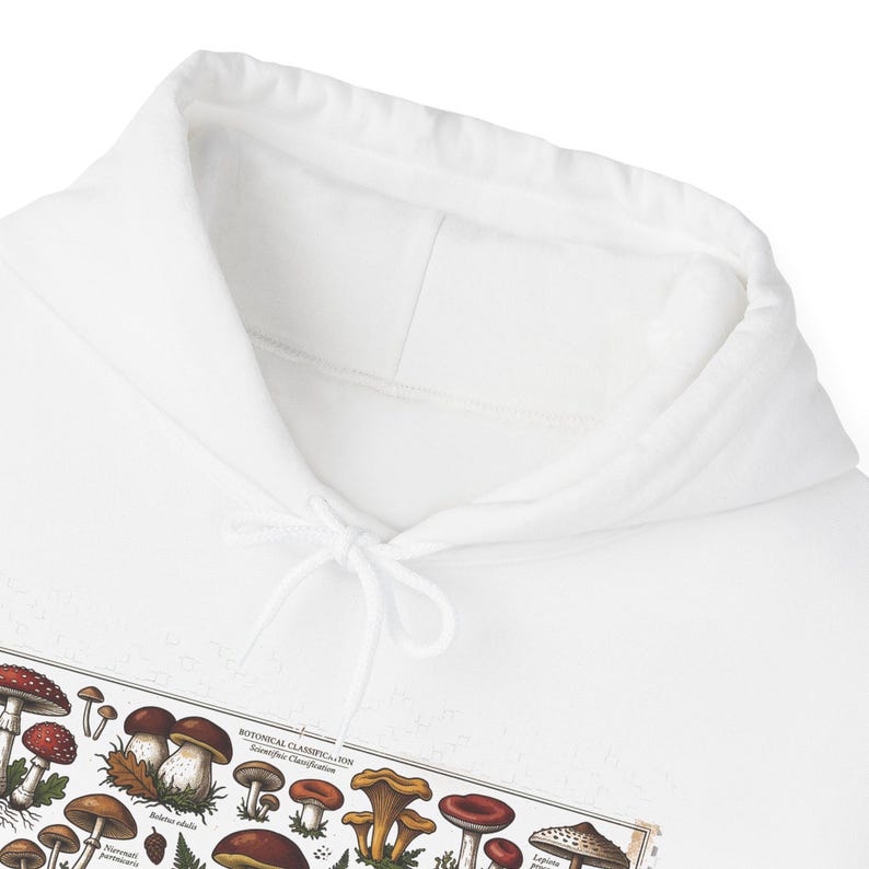 Vintage Botanical Mushroom Chart - Hoodie image 3