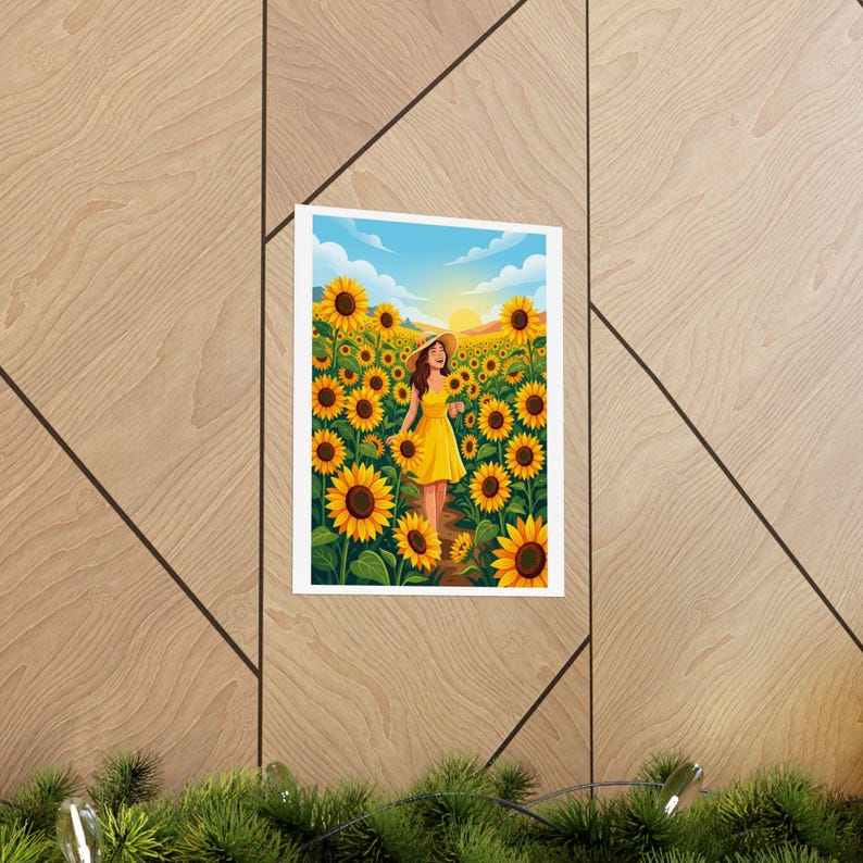 Sunflower Field Happiness - Poster imagem 5