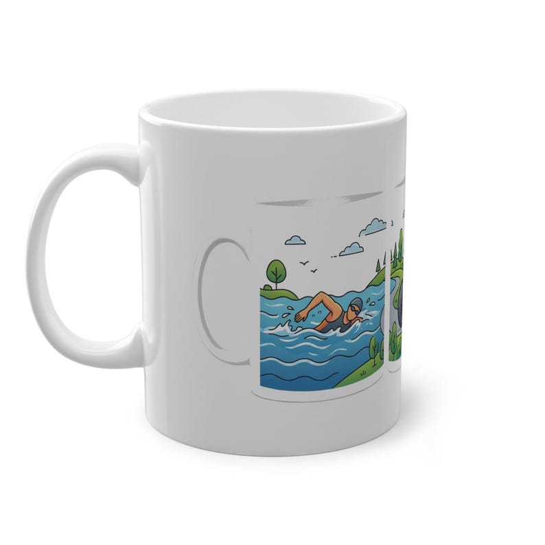 Triathlon Swim Bike Run - Mug imagen 2