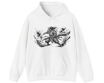 Samurai Warrior Ink Wash Painting - Hoodie